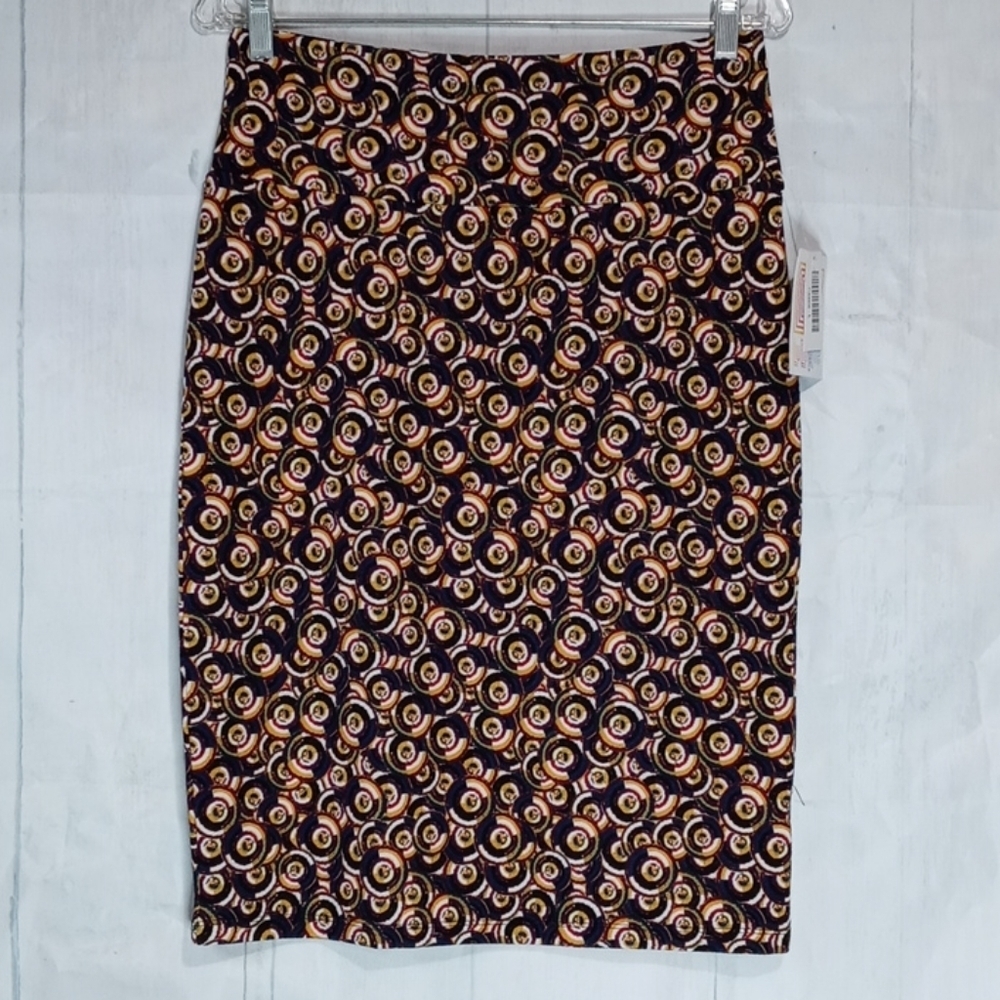 Lularoe Cassie Geometric Skirt Sz L